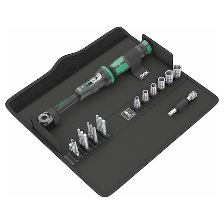 Posdatas 0.25 in. Click-Torque Reversible Bit Wrench & Bit Set, 20 Piece PO3963387